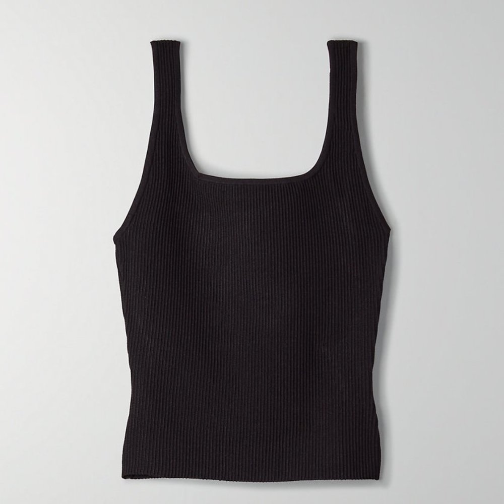 NWOT Aritzia Babaton Sculpt Knit/Arjun Tank, Black